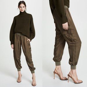 NWT Cinq a Sept Tous Les Jours Giles Pants in Olive Green Size XS